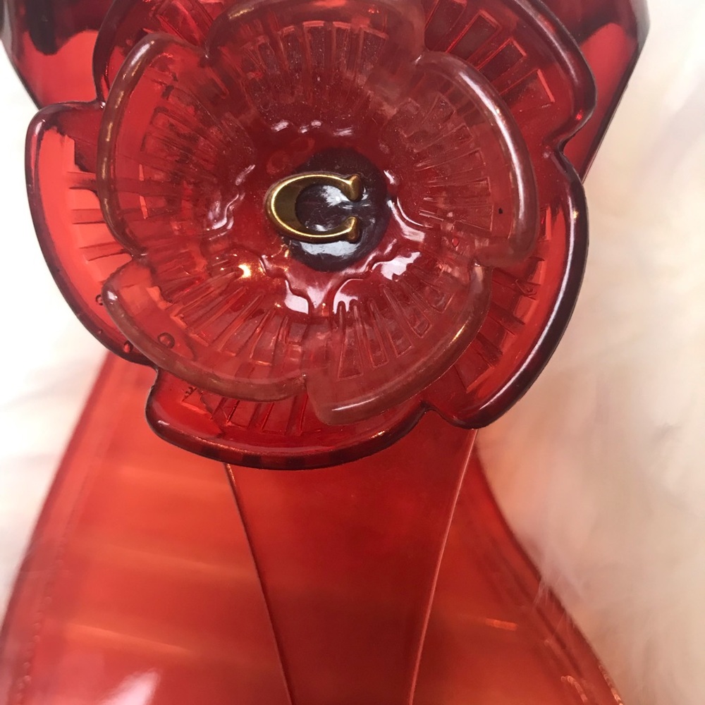 COACH-Pink Tea Rose Jelly Sandal (peony/wine) - Picture 6 of 7